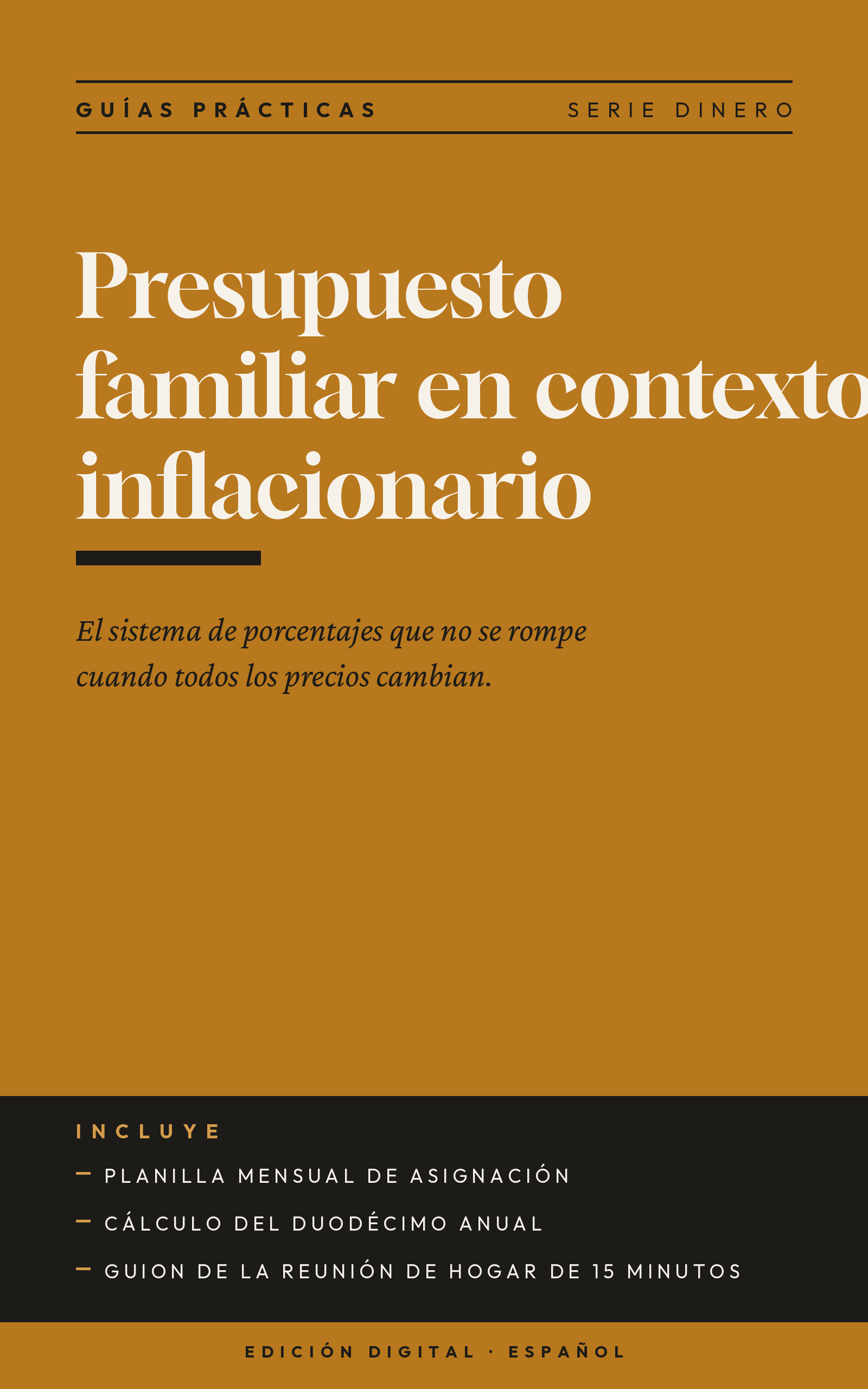 Presupuesto familiar en contexto inflacionario — El sistema de porcentajes