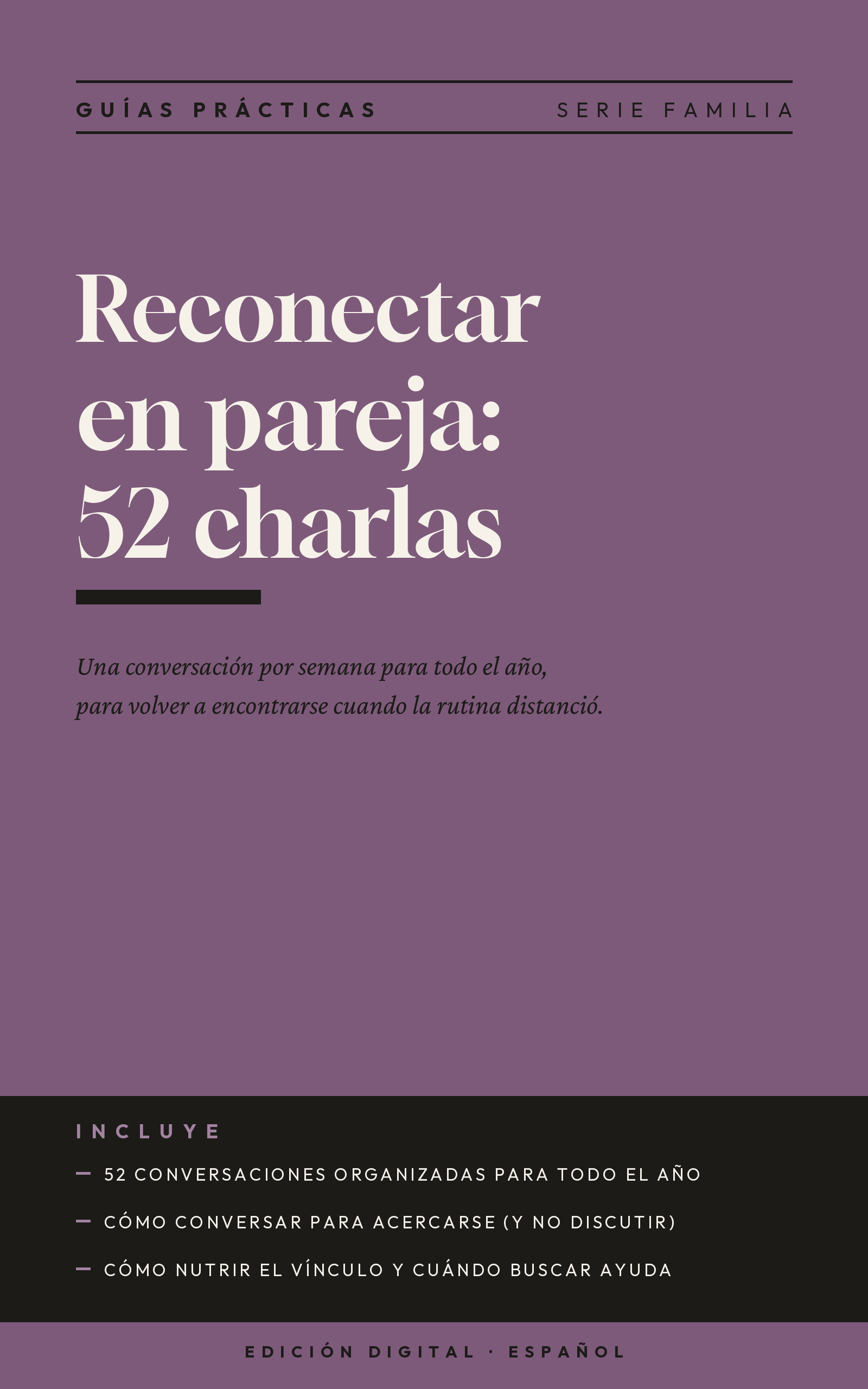 Reconectar en pareja: 52 conversaciones