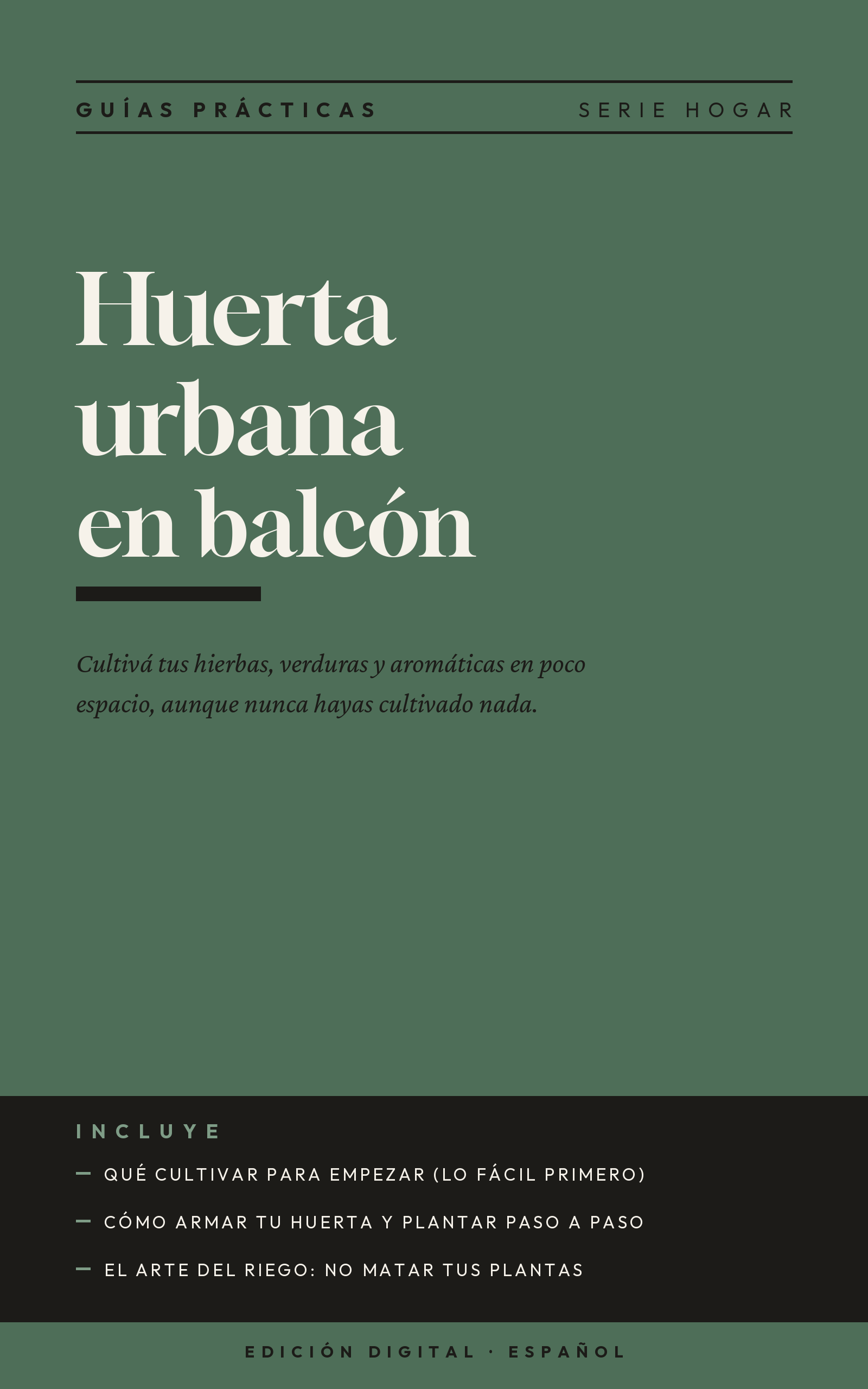 Huerta urbana en balcón