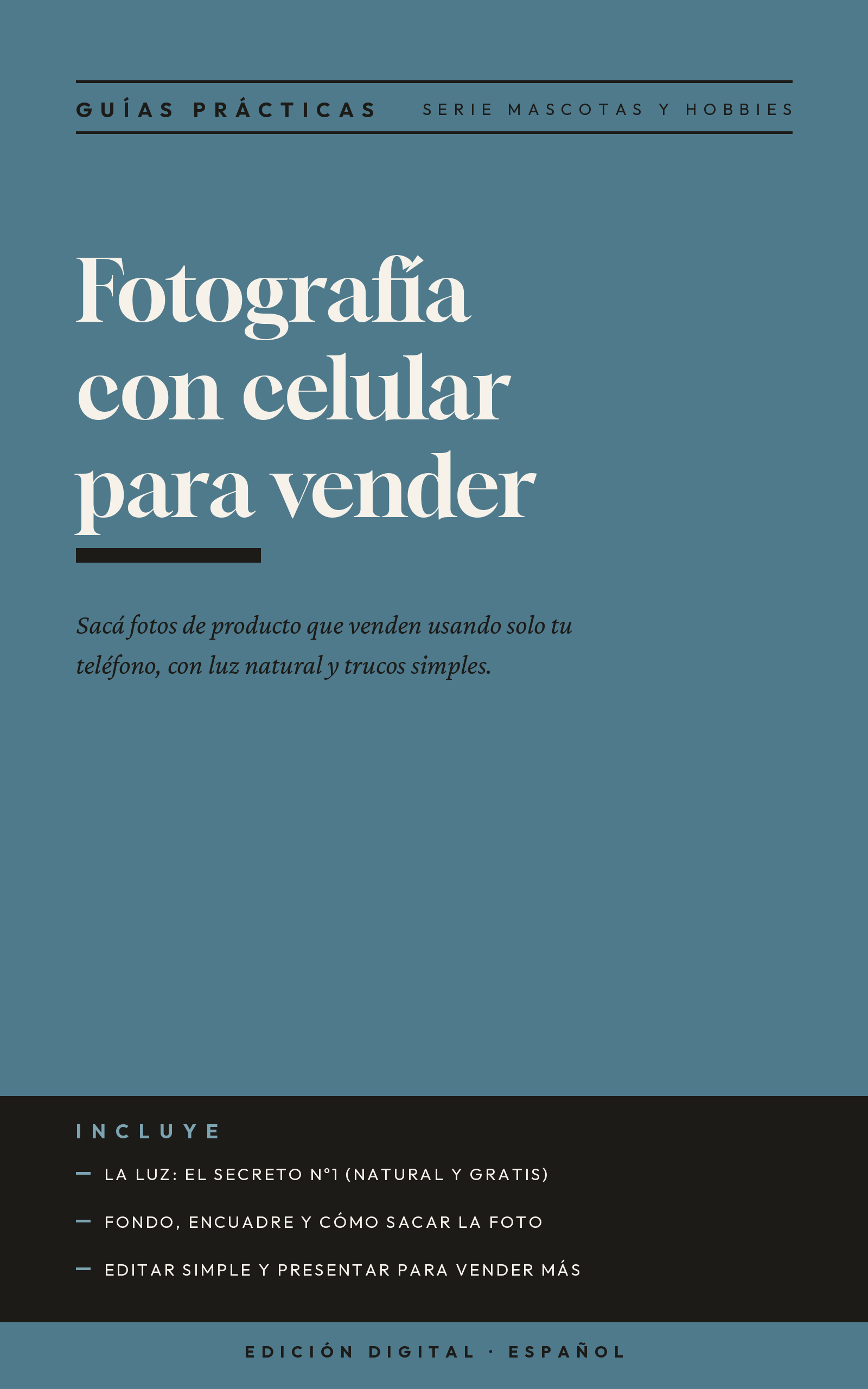 Fotografía con celular para vender